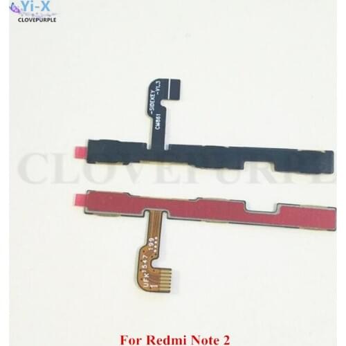 1PCS New Volume Button Power Switch On Off Button Flex Cable For Xiaomi Redmi Note 2 Note2 Repair Parts