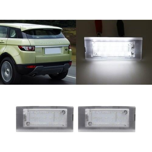 2PCs Led License Number Rear Light For Land Rover Range Rover 2003-2012
