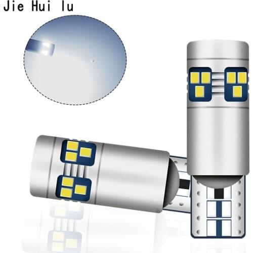 2PCS T10 W5W Super Bright LED Auto Wedge Parking Bulbs Canbus No Error Interior Reading Dome Lamp WY5W 2016 Car Turn Side Light