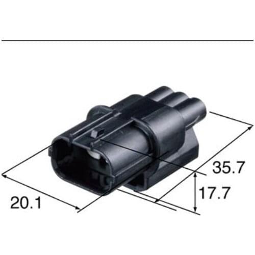 Free shipping 20/50/100 pcs/lots For sumitomo 3 pin HX .040 male waterproof automotive connector 6188-4739