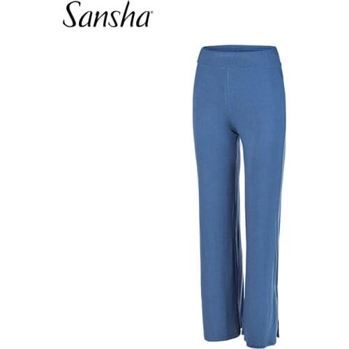 Sansha Adult Dance Training Loose Fit Pants Women High Waist Elastic Waistband ComfortableFull Length Trousers 74BA1015R