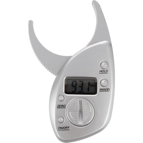 Digital LCD Body Fat Caliper Skin Fold Thickness Health Fitness Weight Gender