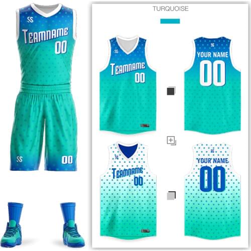 Reversible Custom Mens Youth Basketball Jersey Double-sided Suit Shirt Print Sportwear Summer Team Game Set Clothes Uniforms