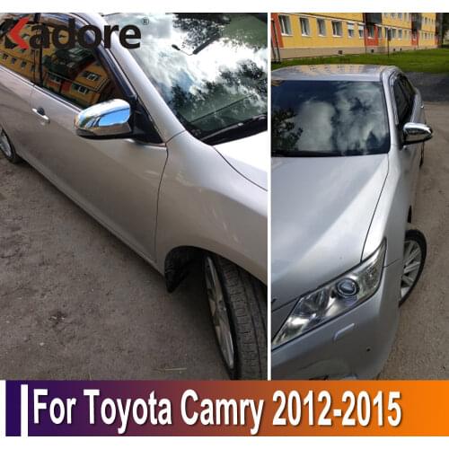 For Toyota Camry 2012 2013 2014 2015 Chrome Side Door Rearview Mirror Cover Trims Car Exterior Accessories