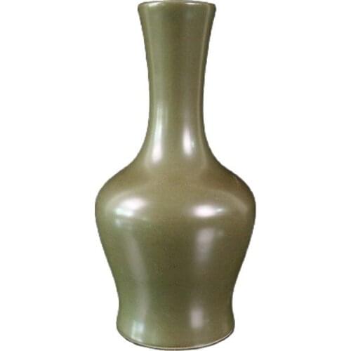 Chinese Old Porcelain Tea Powder Glaze Bell Jar Vase