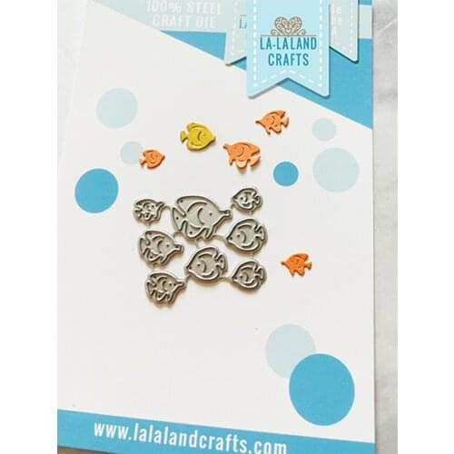 Little Fishes Die Metal Cutting Die Scrapbook Embossed Paper Card Album Craft Template Cut Die Stencils New for 2021 Arrive