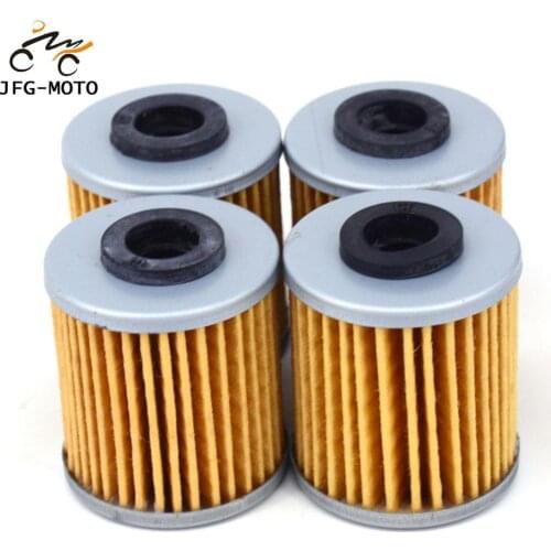 4Pcs Oil Filter For Kawasaki KX250 KX250F KX450F For Suzuki RMZ250 RMZ450 RMX450Z For Beta Rev 250 Evo 250 350 4 Stroke
