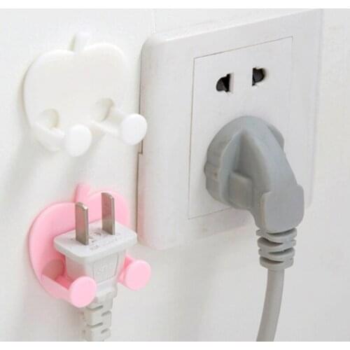 Multifunction Finishing Plug Holder Sticky Hooks Hot kitchen Tools Kitchen Holder Hanger Home Storage Organizer Storage Rack