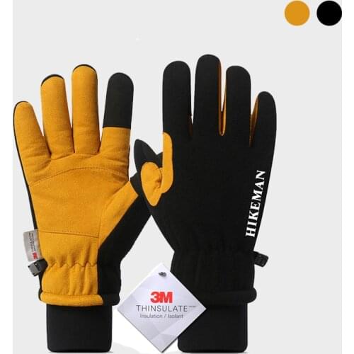 Adult Winter Outdoor Thermal Climbing Hiking Ski Mens Gloves