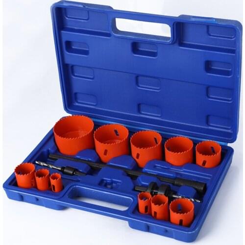 Bi-Metal Hole Saw Kit Durable High Speed Steel Fast Cut Clean, Smooth Precise Holes Drilling on Metal, Wood, Plastic, Drywall