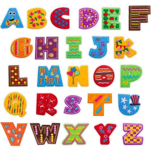 Customized Wholesale Embroidery Applique Letters Affixed Cloth Patch Clothing Textile Accessories Accessories Cloth Sticker