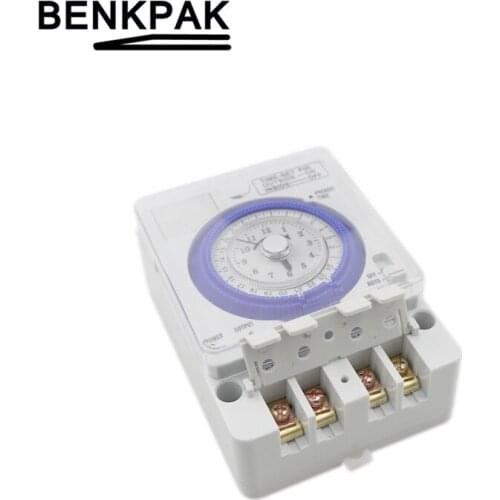 100V to 240V 15A Din Rail TB-388 Daily Programmable Mechanical Timer