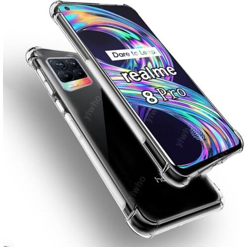 Transparent Clear Silicone Phone Cases for Oppo Realme 8 7 6 Pro C21 7i Global 7 5G 8-Pro 8 Pro Case Shockproof Real Mi 8Pro