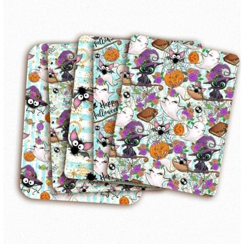 Halloween Witch Cat Fabric By Meter Polyester Cotton Patchwork Fabric For Sewing Needlework 45*145cm DIY Dress Crafts Materials