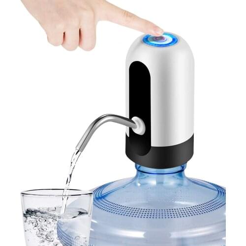 Water Jug Pump Electric Water Bottle Pump USB Charging Automatic Portable Water Dispenser for Universal 3-5 Gallon Bottle