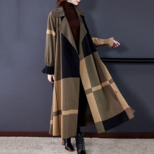 Wangxiangqian Women's Flared Coats