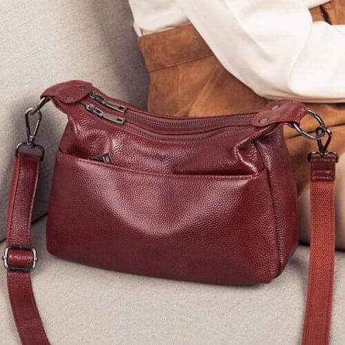 Womens Bag Female Purse Tote Bags Genuine Leather Fashion Small Crossbody Bags for Women Shoulder Messenger Bag Luxury Handbag