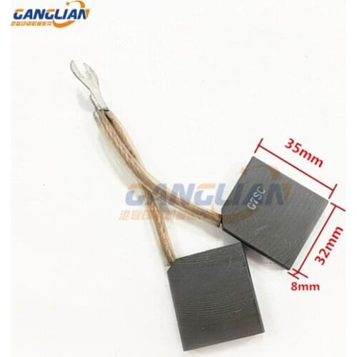 10 pieces printing machine carbon brush 35X32X8mm 2 carbons