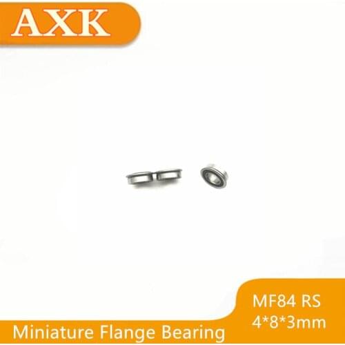 2019 Limited Sale Free Shipping Mf84-2rs Bearing 4x8x3mm ( 10 Pcs ) Abec-1 Miniature Flanged Mf84rs Ball Bearings Lf-840dd