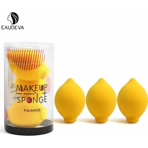 3pcs/Box Cosmetic Makeup Sponge Puff Set Dry And Wet Use Cosmetics Foundation Microfiber Make Up Sponge Beauty Puff Makeup Tool