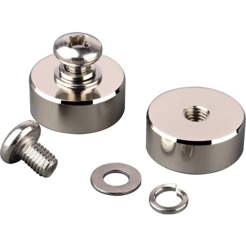 4Pack Strong Neodymium Round Magnet with M8 Male Thread Stud, Powerful Magnetic Removable Mounting for Lighting