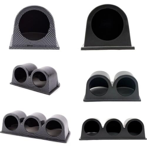 52mm Universal Car Dashboard Mounting Racks ABS Carbon Pattern/Black Optional Dashboard Installation