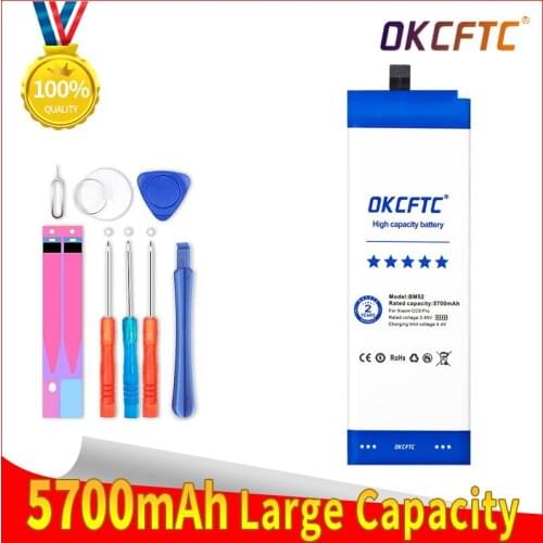 OKCFTC BM52 5700mAh Phone Battery For Xiaomi Mi Note 10 Lite / Note 10 Pro / CC9pro CC9 Pro Replacement Batteries Bateria