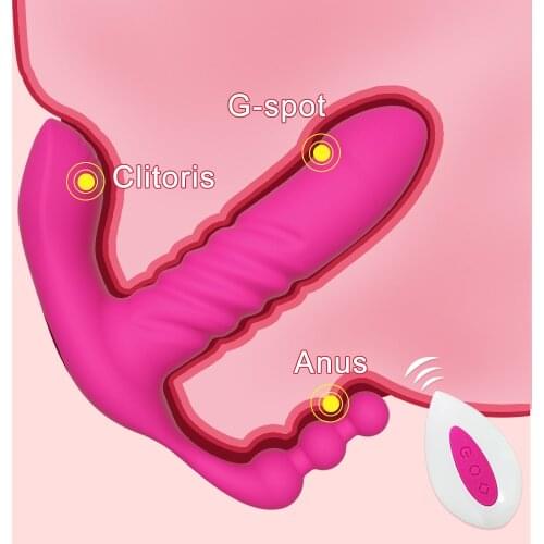 Wireless Remote Control Panties Vibrator Automatic Thrusting Dildo Clitoris Stimulator Sex Toys for Women Couples Adults 18 Shop