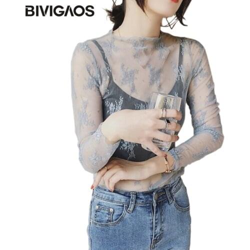 Женские длинные футболки BIVIGAOS China At AliExpress