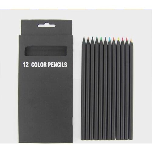 Wood 12 Colored Pencils Set For School Student Artist Case Drawing Material Colored Pencils Prismacolor hand-paint pens sets