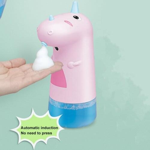 250ML Kids USB Charge Automatic Soap Dispenser Smart Sensor Liquid Soap Dispensers Auto Foam Touchless Hand Sanitizer Dispenser