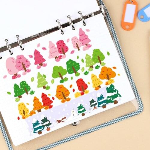 Koren ins Originality Painted Forest Sticker Stationerydiary Happy Plan Gift Scrapbooking Decoration Stickers
