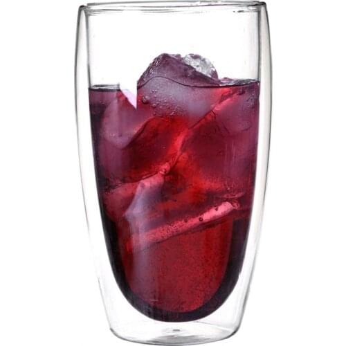 Milk Mug Lightweight Heat Resistant Double Wall Double Layer Glass Mug Tea Coffee Milk Mug