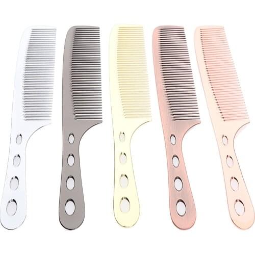 Lightweight Space Aluminum Antistatic Haircutting Styling Hairdressing Barber Comb, 8.5 inches