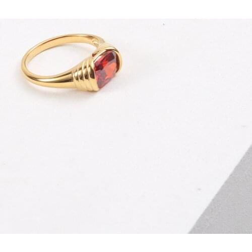 Stainless Steel Zircon Minimalist Designer Ring Gift For Womens Wedding Personalized Gothic Gold Rings Accessories Jewellery