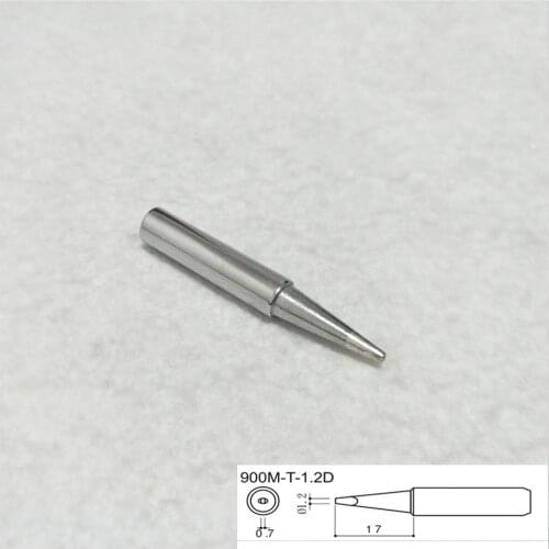 10PCS 900M-T-1.2D Soldering Iron Tip For Hakko Saike Aoyue Lucky BAKU Quick 936 852 Soldering Tips For Soldering Iron