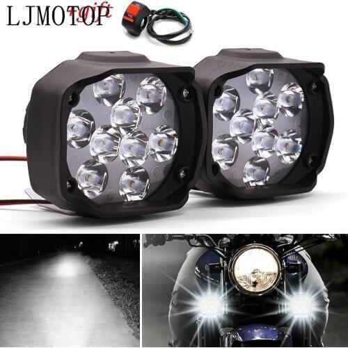 Hot Motorcycle Led Lamps Waterproof Fog Spot Headlight 10W With Switch For Suzuki RMZ250 RMZ450 DRZ400SM DR250 DJEBEL dr 250