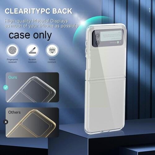 Simple Crystal Clear Two-in-one Acrylic High-transparent Z Cover Phone Transparent Flip Type For Samsung 3 Mobile Protectiv H9W4