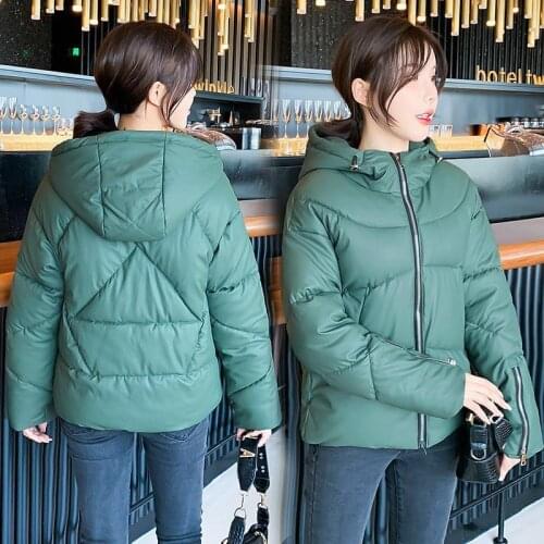 Down Cotton Padded Jacket Womens 2021 Winter New Short Korean Loose Fashion Versatile Cotton Padded Jacket Womens Cotton Padd