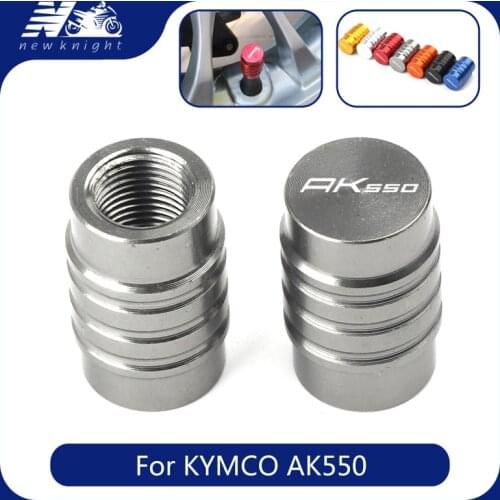 With Logo(AK550)For KYMCO AK550 ak550 2015-2020 2019 2018 Motorcycle Wheel Tire Valve Stem Caps Dust CNC Aluminum Airtight Cover