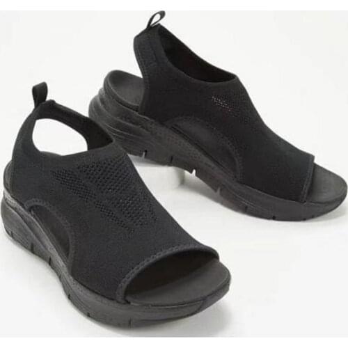 2021Summer Style Mesh Thick-soled Womens Sandals Soft-soled Casual Sports Sandals Womens Flat Casual Shoes Womens Beach Shoes