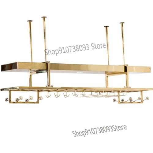 Wine Glass Rack Hanging Upside Down Household Bar Hanger Wine Glass Rack Storage Rack Hanging Wine Rack Creative High Foot Glass