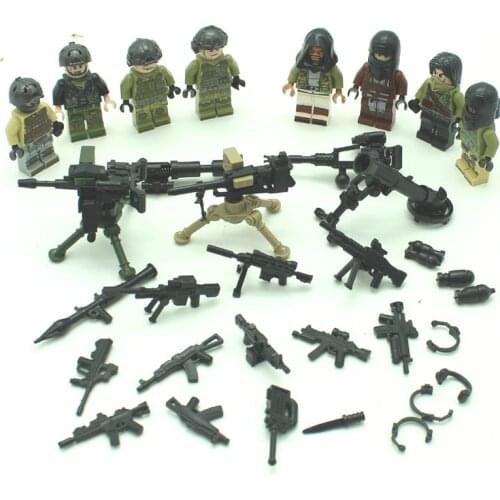 Special forces and terrorists Weapon War Building Blocks Marine Corps Building & Construction Toys Education and Brain