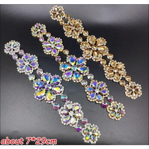 Handmade beaded pearl Rhinestone lace FLOWER applique wedding dress bordados FOR PATCH DIY Performance clothing