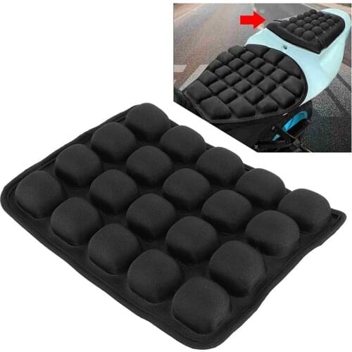 Universal Inflatable Cushion,Motorcycle Air Cushion,Motorcycle Inflatable Seat 3D Blow Air Cushion Pad Anti‑Vibration