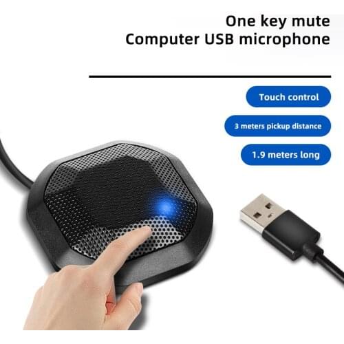 USB Condenser Conference Microphone Intelligent Noise Reduction For PC Gaming Live Streaming Vedio Recording Mic