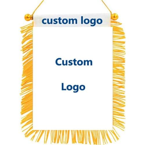 Xvggdg Custom Flag Banner Custom Logo Flag High Quality Blackout Fabric Banner Mini Printed Car Adornment