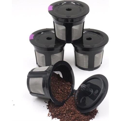 4PCS Reusable Refillable Coffee Capsules Cup For DOLCE Pods Coffee Filter Tool Plastic Coffee GUSTO C9R9