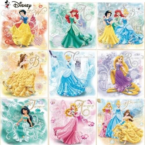 Disney 5D Diamond Embroidery Needlework Kit "Cartoon princess" Diy Diamond Painting Cross Stitch Home Decoration Gift