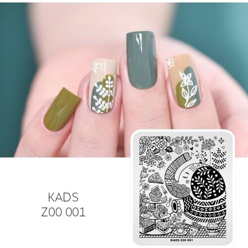 AriesLibra Nail Stamp Plate Animal Series Nail Art Stamping Template Stencil for Image Stamp Plates Stamper Nail Art Nails